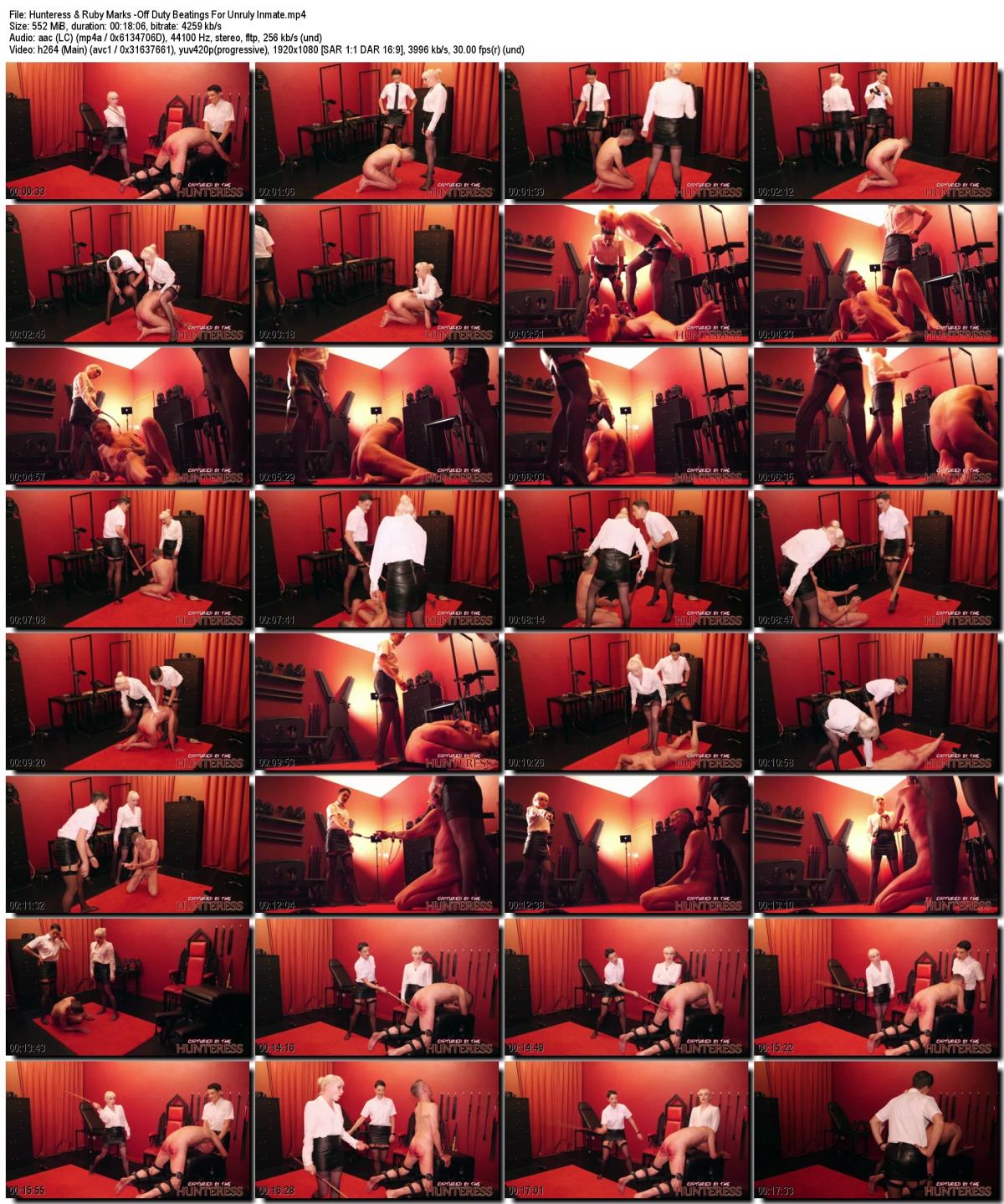 [552.8 MB]Hunteress & Ruby Marks -Off Duty Beatings For Unruly Inmate (Capturedbythehunteress) – Porn torrents download