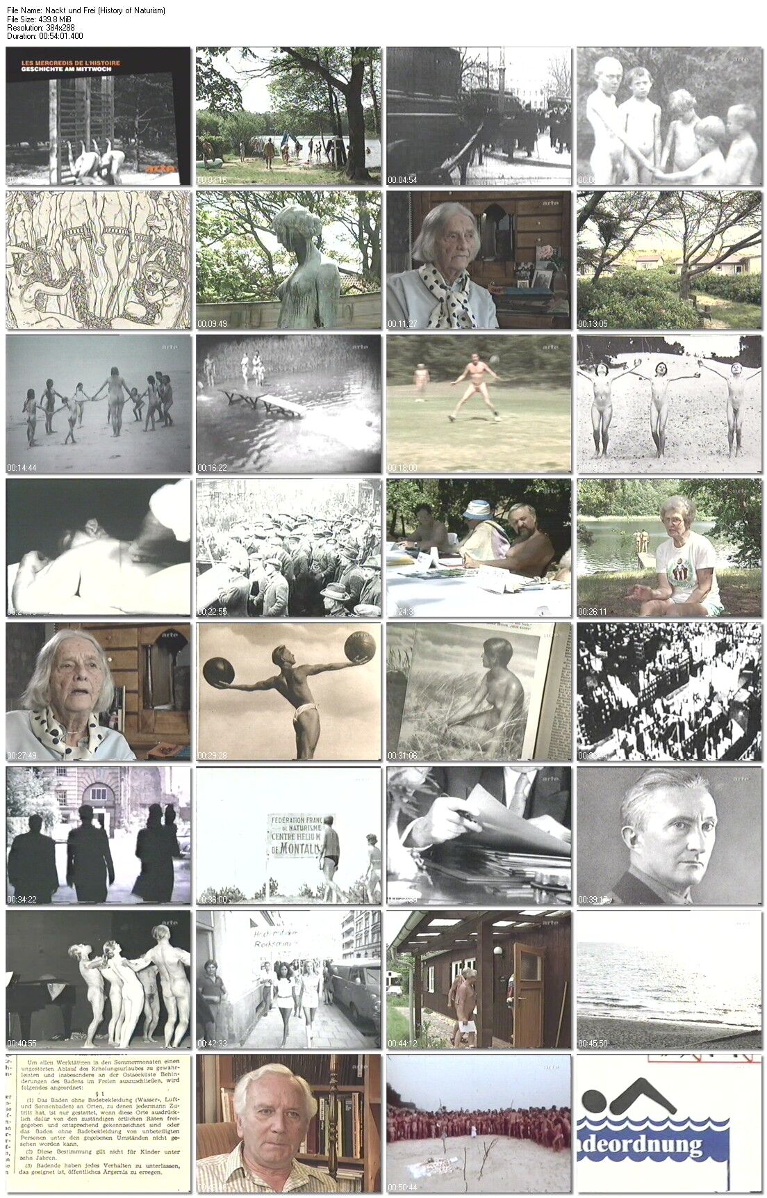 Nude and free (history of naturism) / NACKT UND FREI (History of Naturism) [1999, documentary nudism / naturism, TVRip] – Porn torrents download