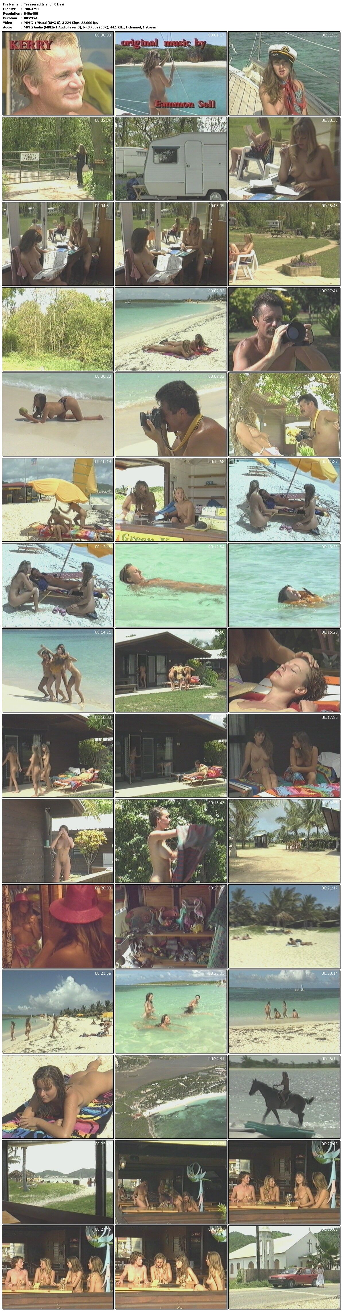 Treasured Island / Treasure Island (Charlie Simmonds / Parafotos) [1993, Nudist, VHSRip] – Porn torrents download