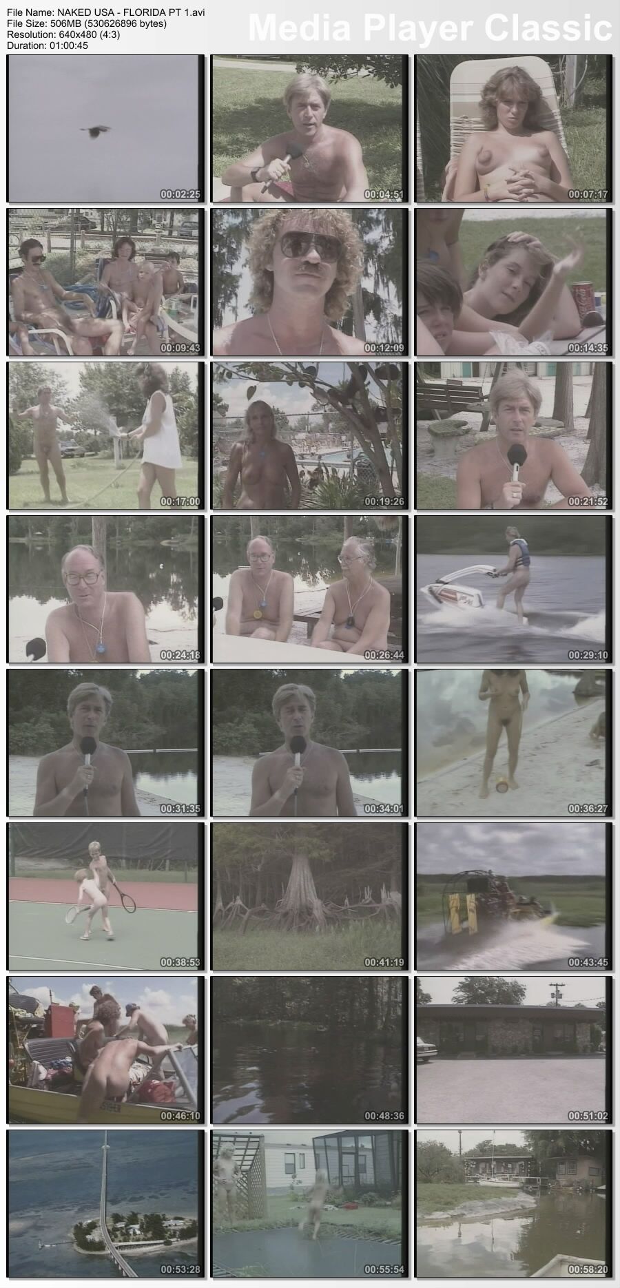 Naked USA – I & II Vol. Florida / Naked America (Devid Ball, Heritage Video) [1990, Family Nudism, SiteRip] – Porn torrents download