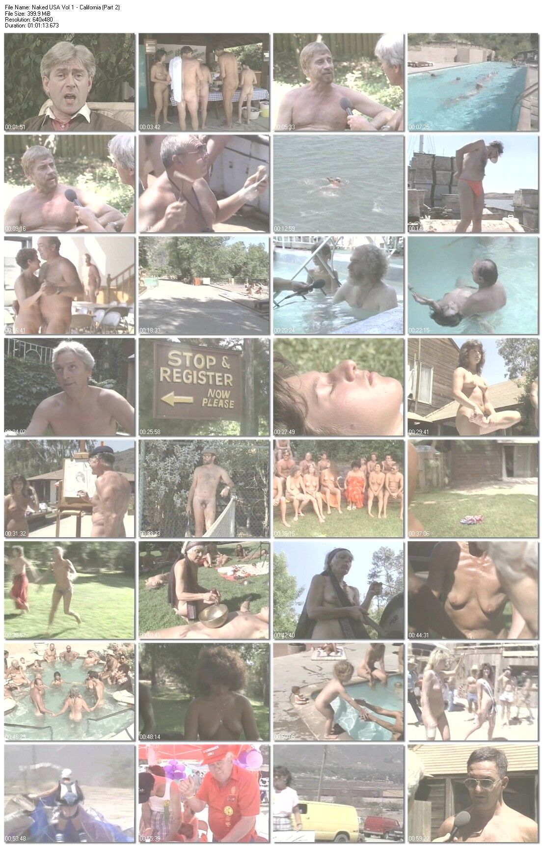 Naked USA Vol 1 California (Part 2) / Naked America, California (Part 2) (Davad Ball, Heritage Video) [Nudism, Naturism, Vhsrip] – Porn torrents download