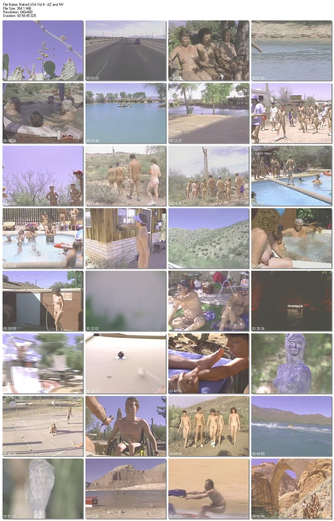 Naked USA Vol 4 ARIZONA / NEVADA / Naked America, Arizona / Nevada (Davad Ball, Heritage Video) [Nudism, Naturism, Vhsrip] – Porn torrents download