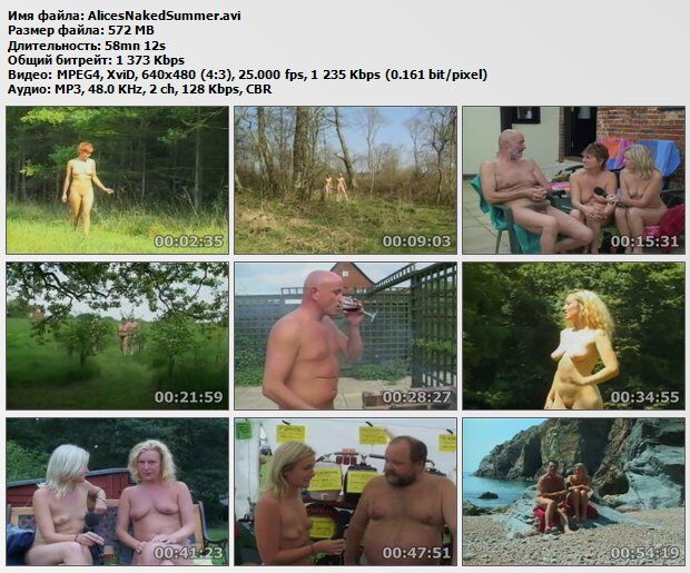 Alice’s Naked Summer (Part 1) / Naked Alice Summer (Part 1) (Alice Gilding, Charlie Simonds, Parafotos [2004, Nudism, DVDRip] – Porn torrents download