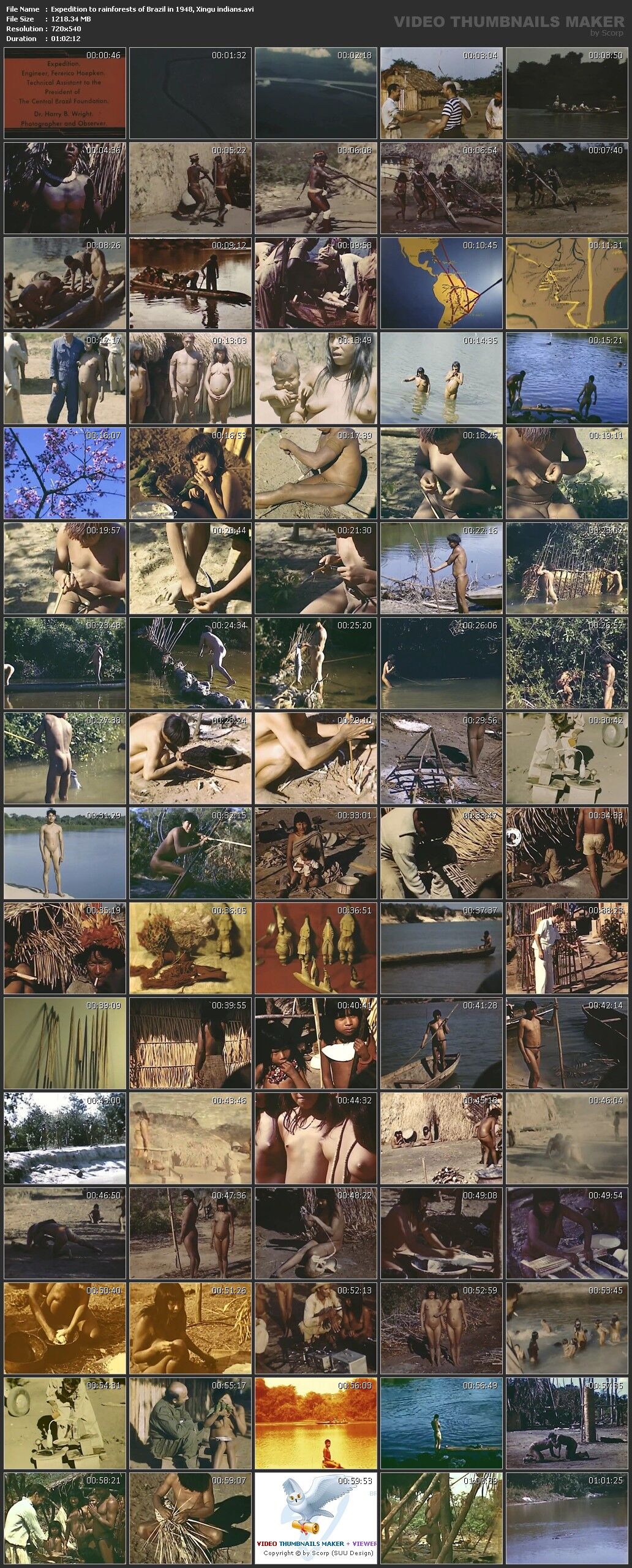 Expedition to Rainforests of Brazil in 1948, Xingu Indians / Expeditions in Brazil Tropical Forests, in 1948, Xingu Indians [1948, Naturism / Documentary, VHSRip] – Porn torrents download