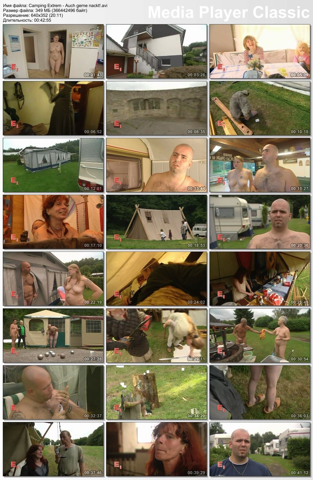 Camping Extrem: Auch Gerne Nackt! / Extreme rest: and with pleasure naked! (Exklusiv – Die Reportage) [2010, Documentary, TVRip] – Porn torrents download