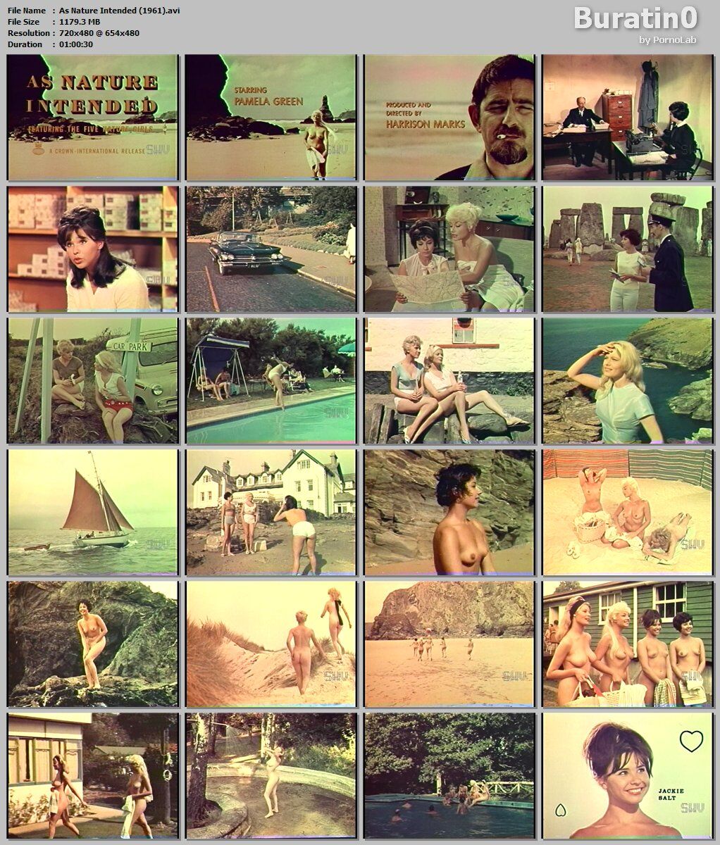 Naked As Nature Intended / Naked, as intended nature (Harrison Marks) [1961, Retro, Nudism, Vhsrip] – Porn torrents download