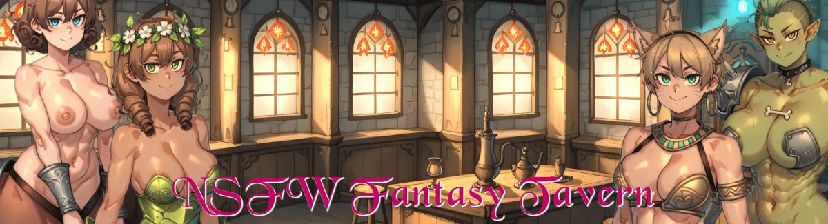 NSFW Fantasy Tavern [1.0] (AnemiGames) [uncen] [2024, ADV, SLG, Fantasy, Blowjob, Footjob, Futa, Pregnant, Lesbian/Yuri, Deepthroat, Swallowing, Group, Double Penetration, Monster Girl, Ren Py] [eng]