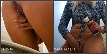 Девушки попались на скрытую камеру в разных туалетах