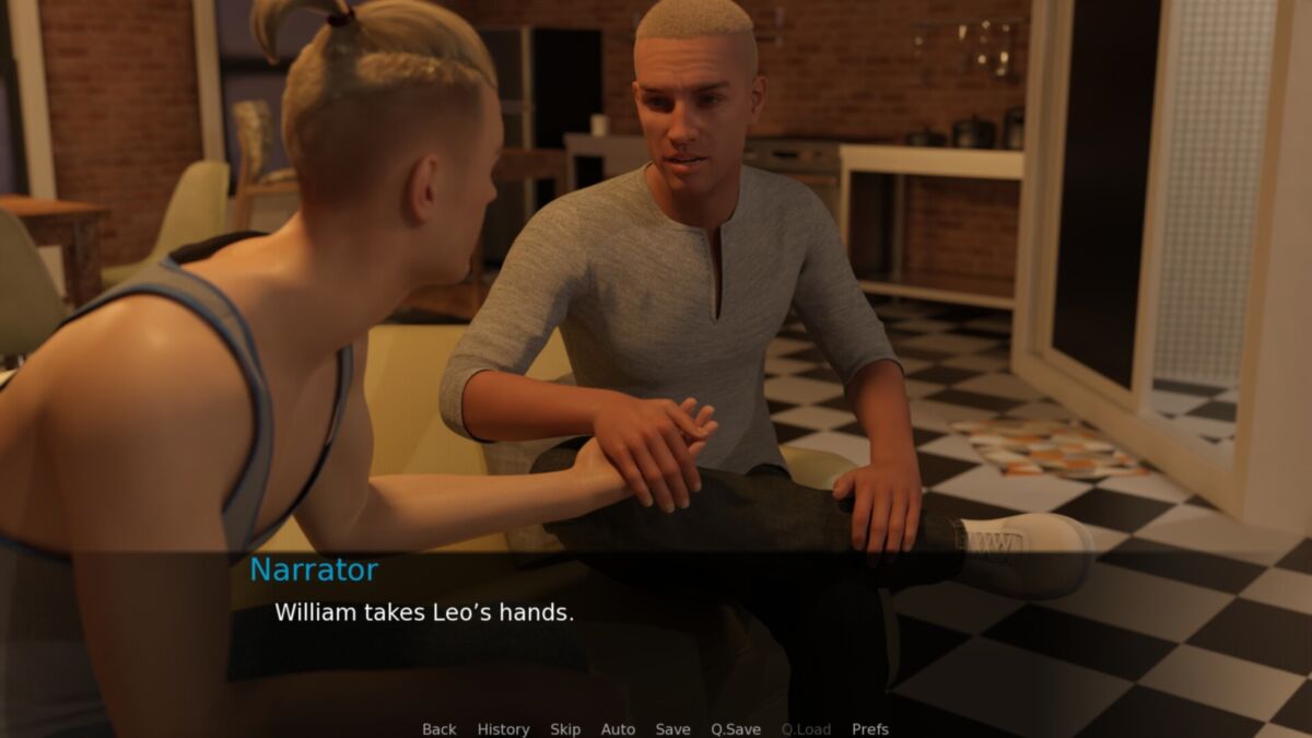 Rich Uncle: A Gay Adventure (Kinetic Novels) [uncen] [2023, gay, old/young, crossdressing, ADV, Oral sex, Anal sex, Masturbation, Ren`Py] [eng]