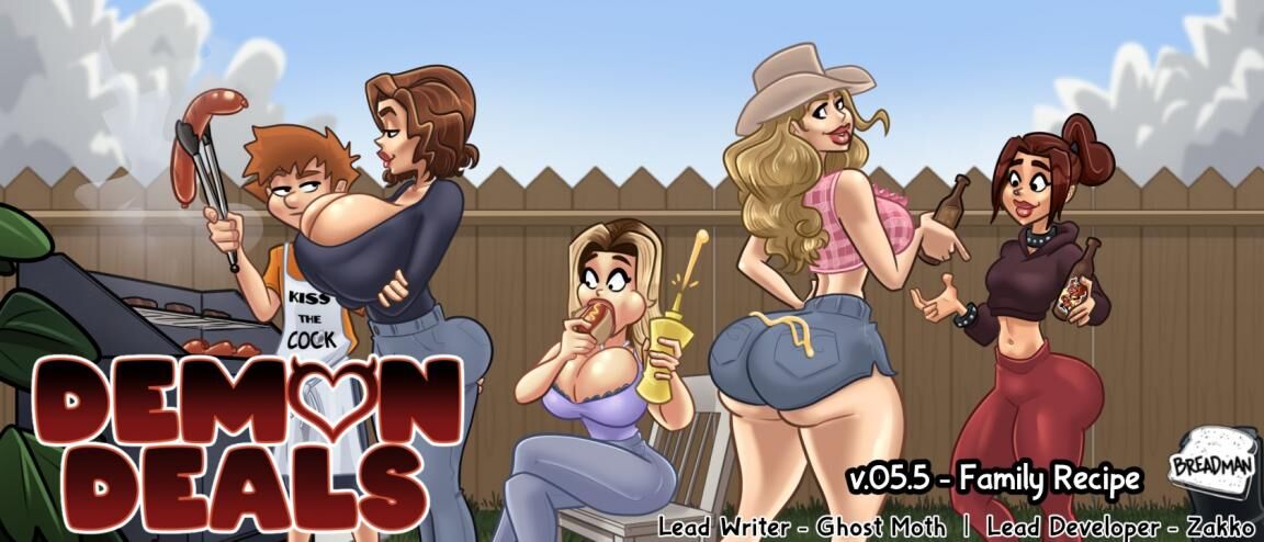 Demon Deals [InProgress, 0.5.5] (BreadMan) [uncen] [2022, ADV, Male protagonist, Oral sex, Vaginal sex, Group sex, Handjob, Titfuck, Big tits, Big ass, Corruption, Creampie, Harem, Lactation, Lesbians, Milf] [eng]