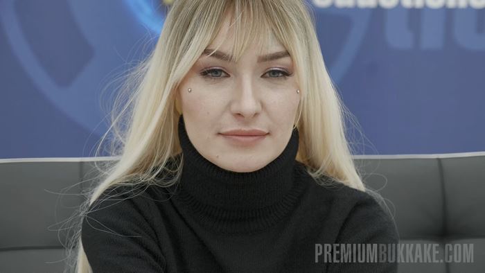 [PremiumBukkake.com] Tabitha Poison #1 - Interview [2023, Bukkake, Gokkun, Blowjobs, Cumshots, Swallow, Facials, 1080p]