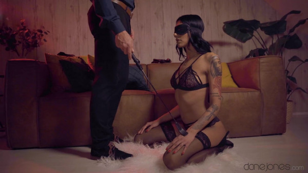 Kinky spanking for lingerie babe