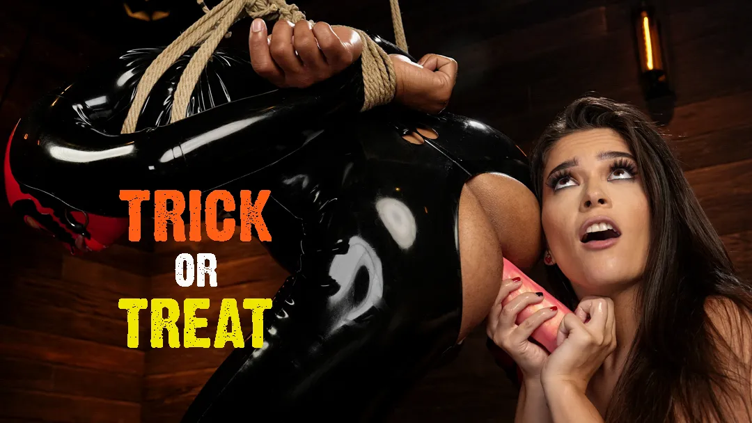 [Kink.com / DivineBitches] Victoria Voxxx & XXX Slayer - Trick Or Treat (30-10-2024) [Brunette, Latex, Blowjob, Nipple Clamps, Femdom, Rope Bondage, Fingering, Fisting, Fishnets Pantyhose, Huge Dildo, Facesitting, Shaved Pussy, No Condom, Cumshot, Small T