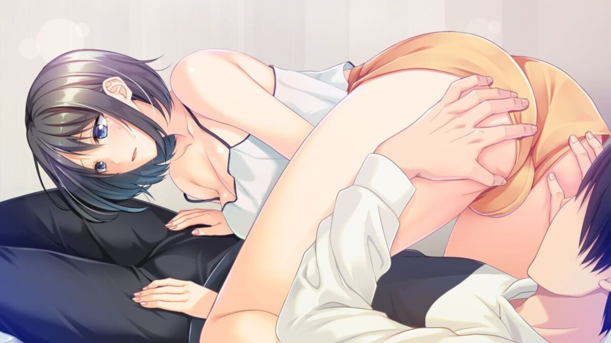 Love Cafe ~Doutei na Ore demo, Kyonyuu Onna Senpai to Mausei Dekiruka? (evoLL) [cen] [2023, ADV, Animation, 69, Titsjob] [jap]