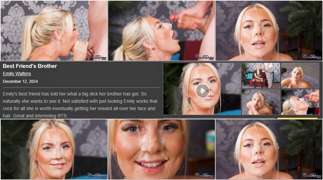 [1.32 GB] [CumPerfection.com] Emily Walters / Best Friend's Brother + Horny Pigeons ( Два Видео ) [12.2024 / 02.25 г. Bukkake, Swallow, Blowjob, Handjob, Facial, Cumshot,..1080p. SiteRip]