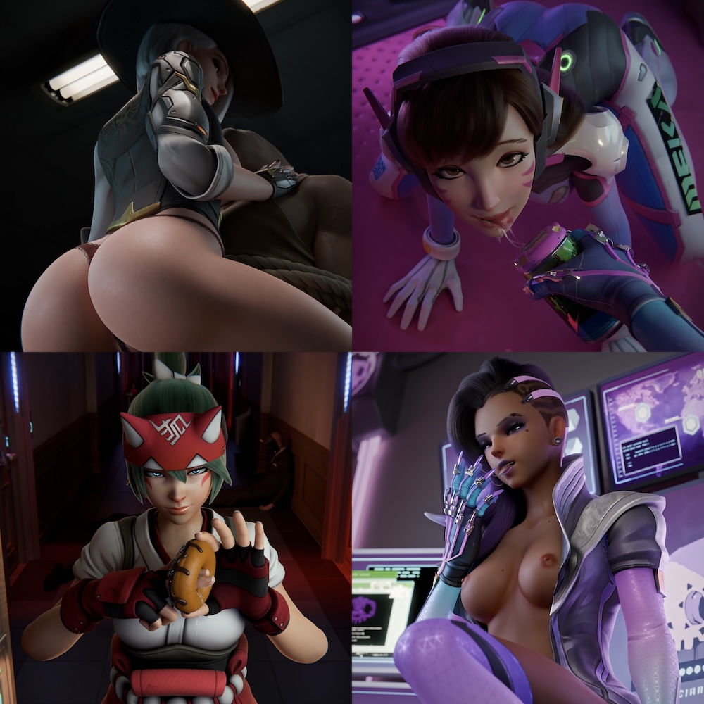 KDH3D Animations / Коллекция работ KDH3D / KDH [2024-02/2025] [3dcg, blowjob, deep throat, fingering, threesome, WEB-DL] [1080p]