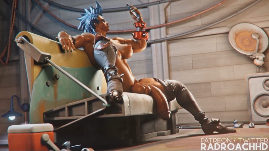 Junker Queen Obliterates Mei (RadRoachHD) [2023, 3DCG, Animated, Big Ass, Big Tits, Creampie, Futa,Trans, Parody, Vaginal Sex, WEB-DL] [2160p]