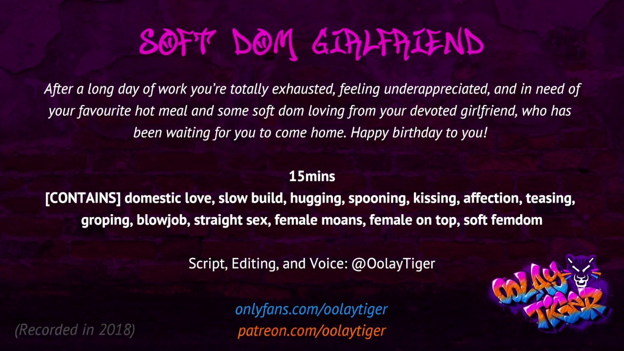 Soft dom girlfrienderotic audio play by oolay-tiger