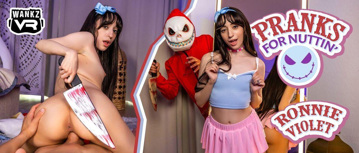 [8.54 GB] [WankzVR.com] Ronnie Violet - Pranks For Nuttin' [2025-07-01, Babe, Blowjob, Brunette, Close Ups, Colombian, Cowgirl, Cum On Stomach, Cumshot, Doggystyle, Fingering, Handjob, Hardcore, Latina, Masturbating, Missionary, Natural, POV, Reverse Cowgirl, Shaved Pussy, Skinny, Small Tits, VR, 4K, 1920p] [Oculus Rift / Vive]