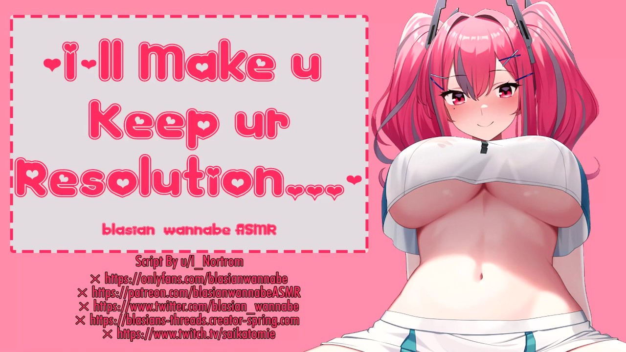 Girlfriend helps you keep your new years resolutionerotic audio porn