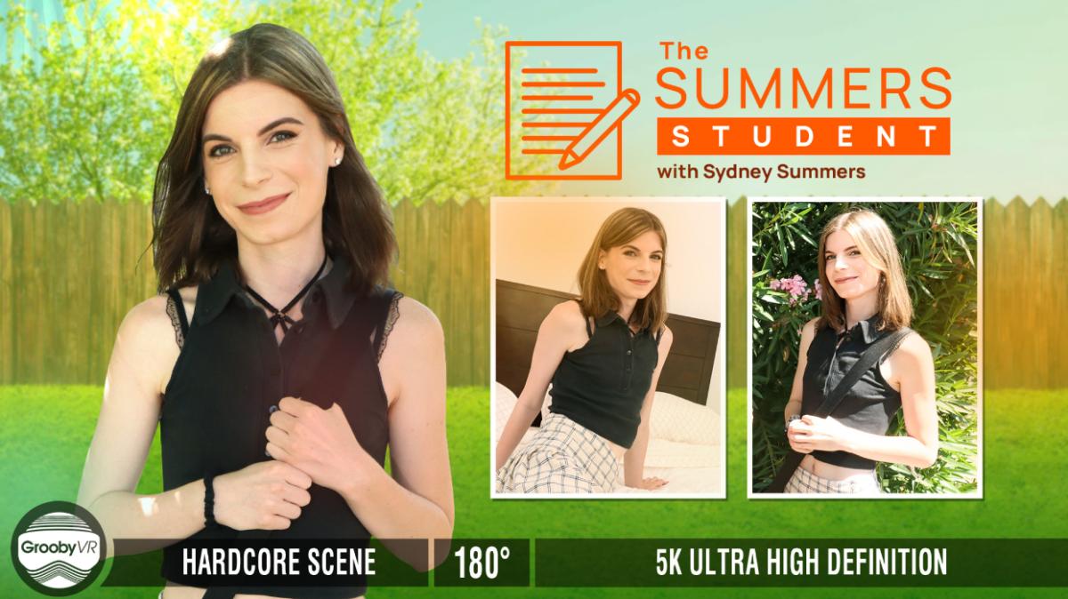 [GroobyVR.com] Sydney Summers - The Summers Student! (21.09.2023) [6K, Shemale, Transsexual, Hardcore, Anal, Blowjob, Cowgirl, Cumshots, Male Fucking TS, POV, Virtual Reality, VR, 2880p] [Oculus Rift / Vive]