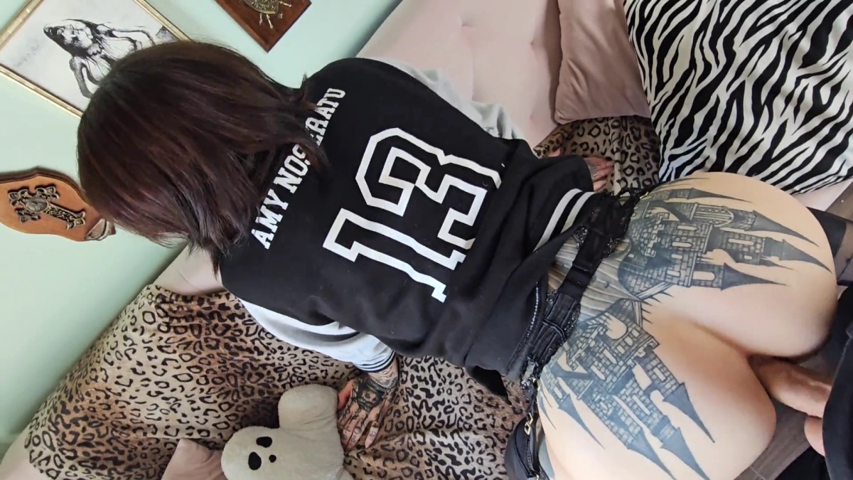 [PornHub.com] Amy Nosferatu — Anal Interview, New Tits, Cumshot - Celebrating 50k Subscribers [2025, Transsexual, Male on Shemale, Anal, Oral, Blowjob, POV, Tattoed, Alt Girl, Split Tongue, Piercing, Titfuck, Cum On Tits, 1080p]