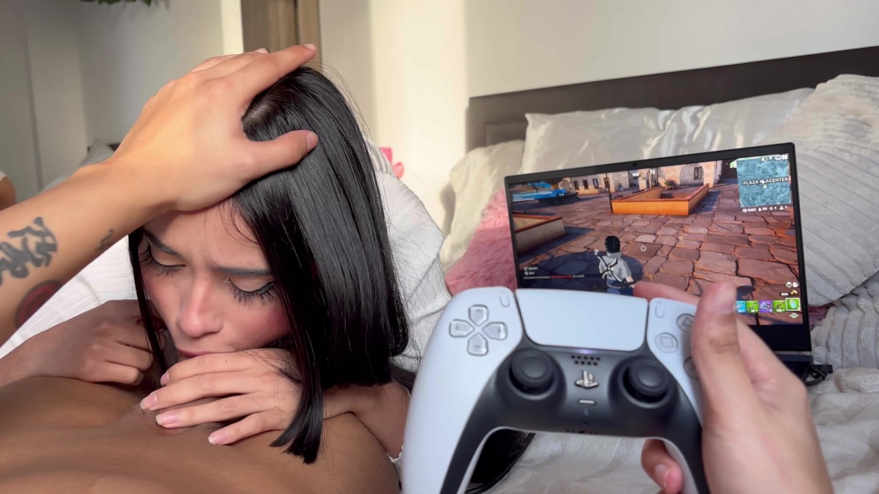 My hot stepsister doesn t let me play quietly and makes me cum fortnite
