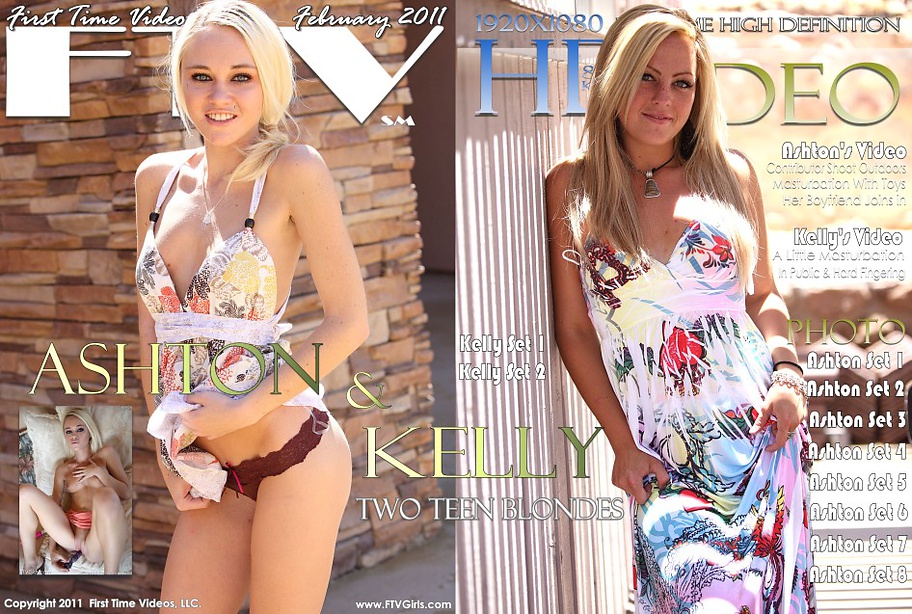 [FTVGirls.com] Ashton, Kelly (Two Teen Blonde) [2011 г., Boy Girl, Hardcore, Solo, Orgasm, Masturbation, Toy, Vibrator, 1080p]