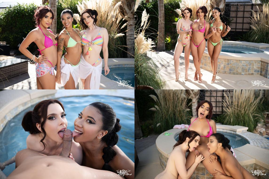 [2.68 GB] [TransAngels.com] Avery Lust, Ameena Green, Nicole Emma Vaunt | Hot Tub Tryst (09.01.2026) [2026 г., Shemale on Female, Oral, Hardcore, All Sex, Pussy Licking, Threesome, Bareback, Cumshot, 1080p, SiteRip]