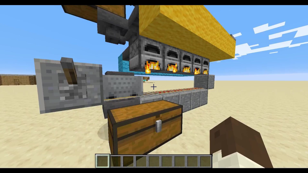Minecraft redstone tutorial ep7 super smelter!