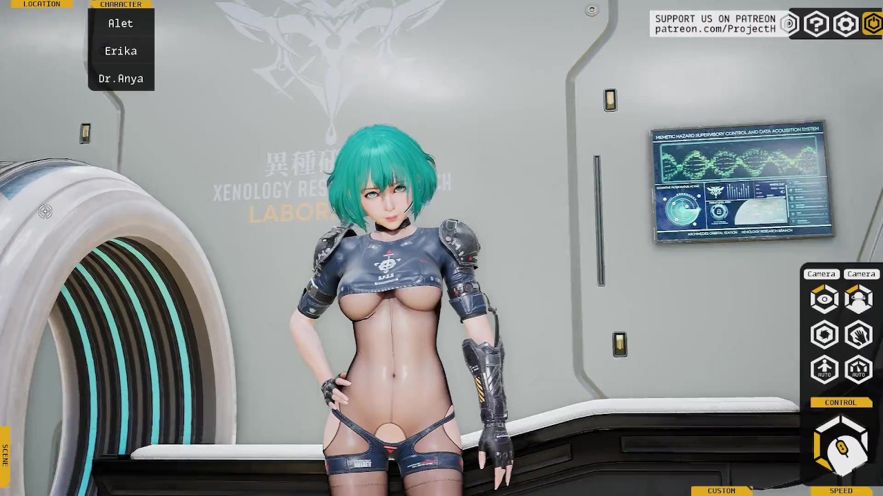 Красивая алет трахается с монстром, жесткий секс.