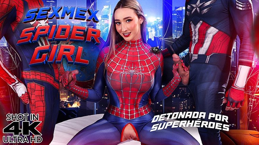 [SexMex.xxx] Lula Stocch (Spider Girl Banged By Superheroes) [2026 г., Threesome FMM, Cosplay, Hardcore, All Sex, 2160p, 4k]