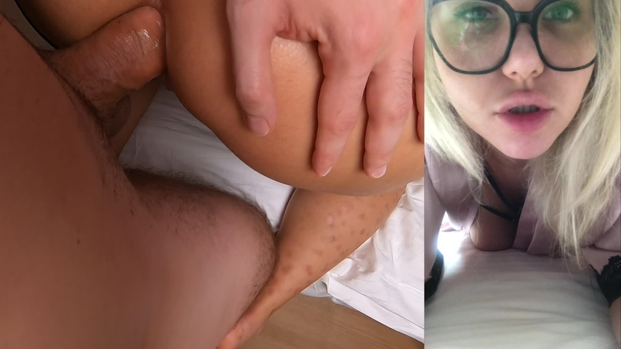 Anal creampie - big ass girl fucked rough in all holes