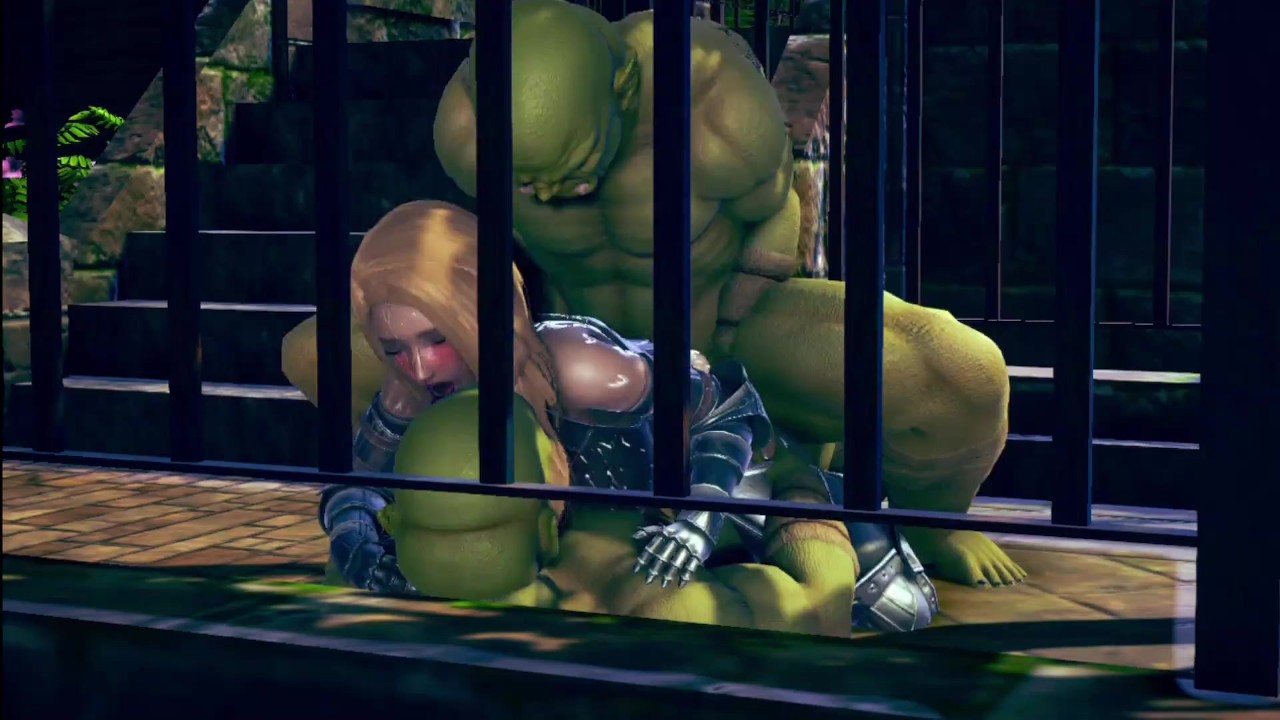 Female knight lose to monster ork - episode. 2