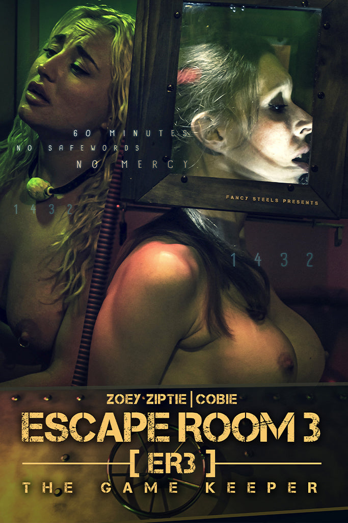 [Fancysteel.com] Cobie & Zoey Ziptie - The Escape Room 3 / Комната побега 3 (James Grey, Fancysteel.com) [2025 г., BDSM, Bondage, Chastity, Punishment, 2160p, WEB-DL]