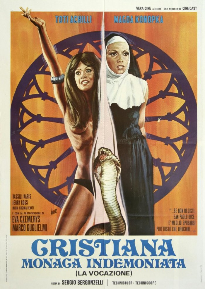 Cristiana monaca indemoniata  Our Lady of Lust / Кристиана-одержимая демоном  Богоматерь похоти (Sergio Bergonzelli, Cine Cast) [1972 г., Erotic, BDRip, 804] (Toti Achilli Magda Konopka Vassili Karis Gerardo Rossi Maria Virginia Benati Carla Mancini  ]
