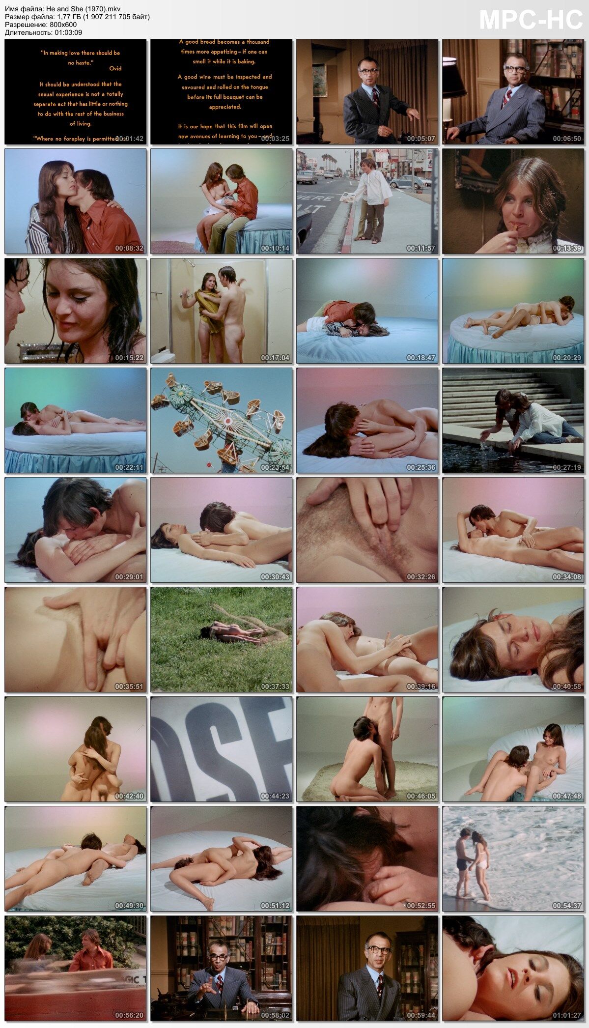 He & She / He and She / Ein Verliebtes Sinnliches Paar / He and She (Matt Cimber, New World Studios) [1970, Erotic, Documentary, WEBRip] (Sue Peters) – Porn torrents download