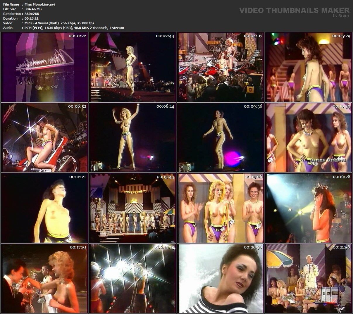 Miss Monokiny / Miss Monokini (Ceskoslovenska Televize) [1990, Erotic, Monokini, Topless, Public, TVRip] – Porn torrents download