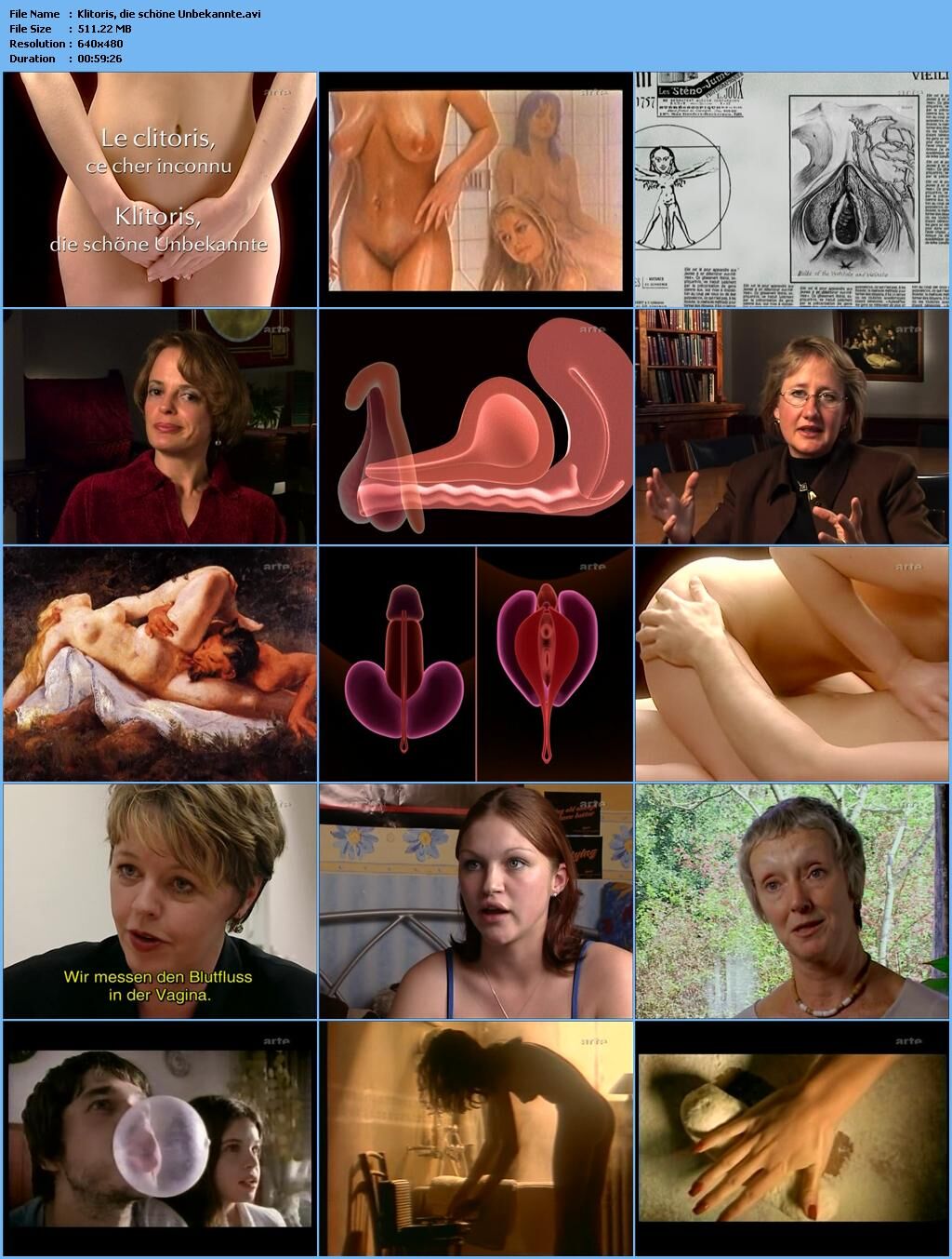 Klitoris, Die Schöne Unbekannte / Clitoris – Beautiful and Unknown (Arte France) [Documentary, Big Clit, DVDRip] – Porn torrents download