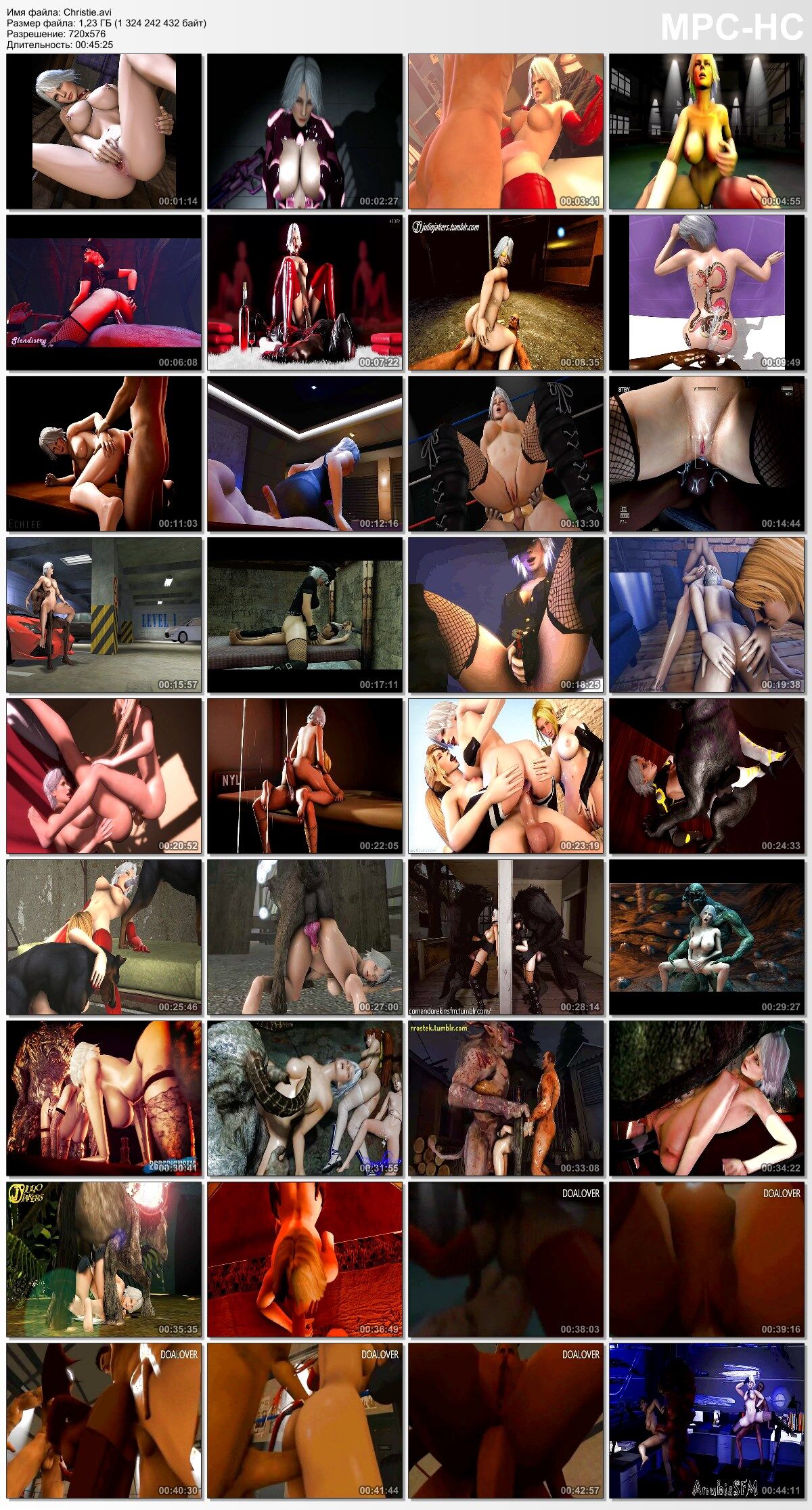 [1.23 GB] Christie (Dead Or Alive) Assembly / Christie (Living or Dead) Assembly [2018, 3D, All Sex, Lesbians, Futanari, Monsters, Creampie] [ENG] – Porn torrents download