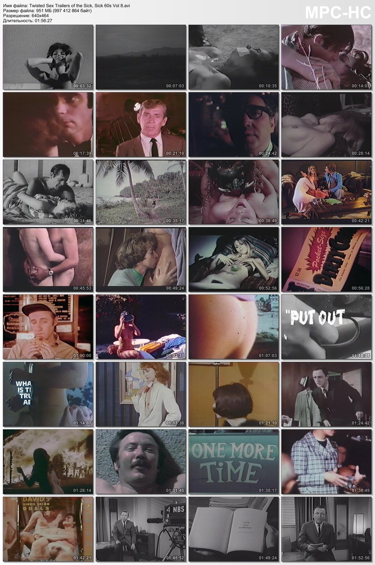 Twisted Sex Trailers of the Sick, Sick 60S / Valid Sexy Trailers from Mad, Mad 60 (Various, Something Weird Video) [1960, Documentary, Erotic, Vhsrip] (Various Actors) – Porn torrents download