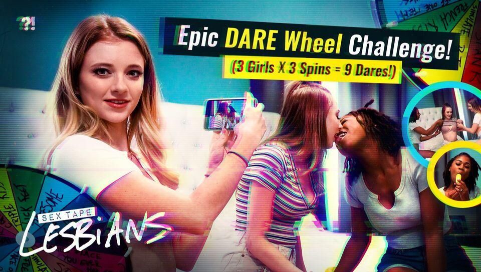 [2.17 GB] [SexTapeLesbians.com / AdultTime.com] Riley Star, Kyler Quinn, Hazel Grace (Epic DARE Wheel Challenge! (3 Girls x 3 Spins = 9 Dares!)) [21.06.2020, Blonde, Big Tits, Threesome , Natural Tits, Small Tits, POV, Pussy Licking, Hairy, Facesitting, Ebony, Lesbian, Reality, 1080p] – Porn torrents download