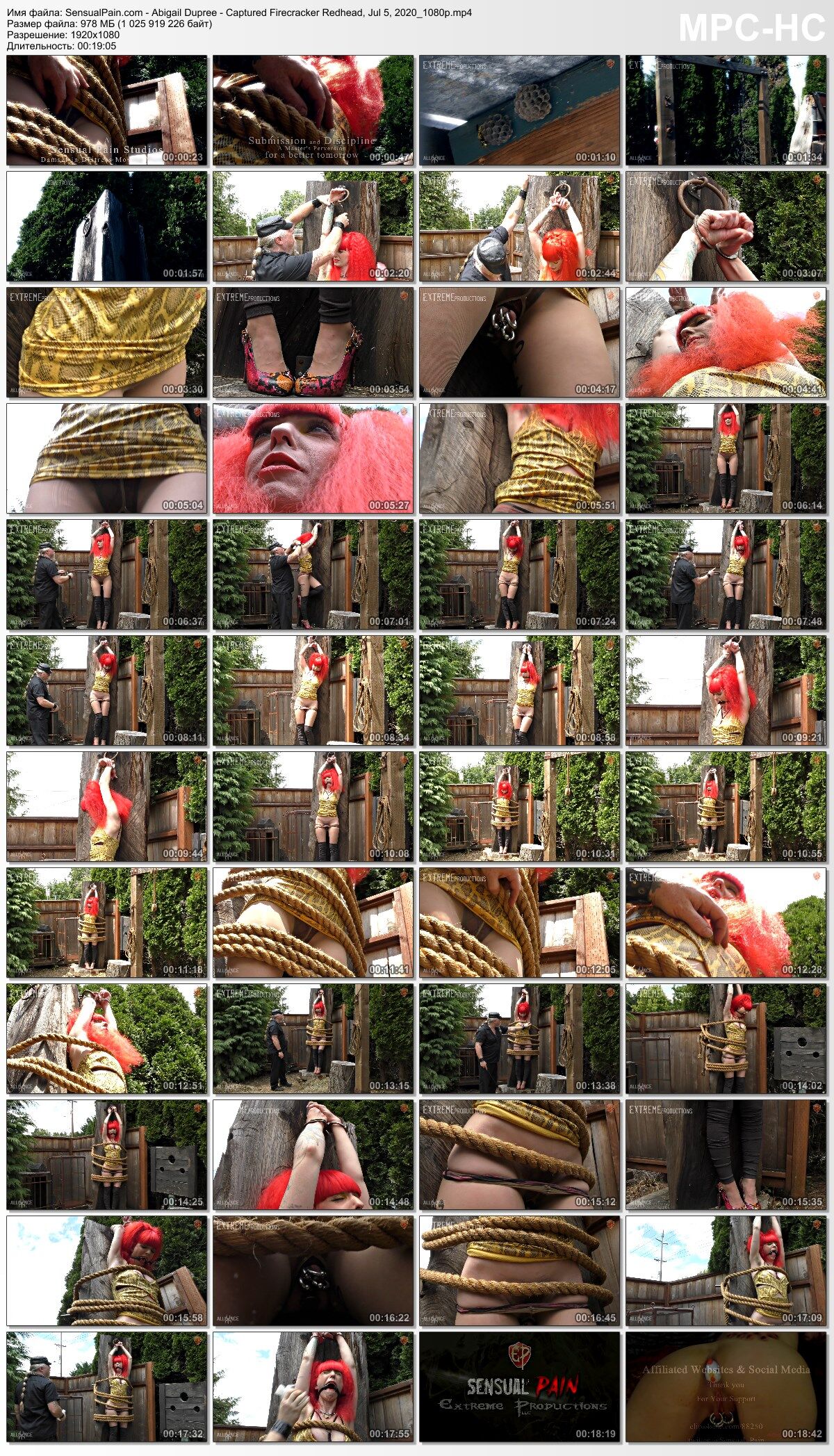 [978 MB] [SensualPain.com] Abigail Dupree – Captured Firecracker Redhead (05.07.2020 g) [2020 g, BDSM, Bondage, Spanking, Ring Gag, Outdoor, SiteRip, 1080p] – Porn torrents download