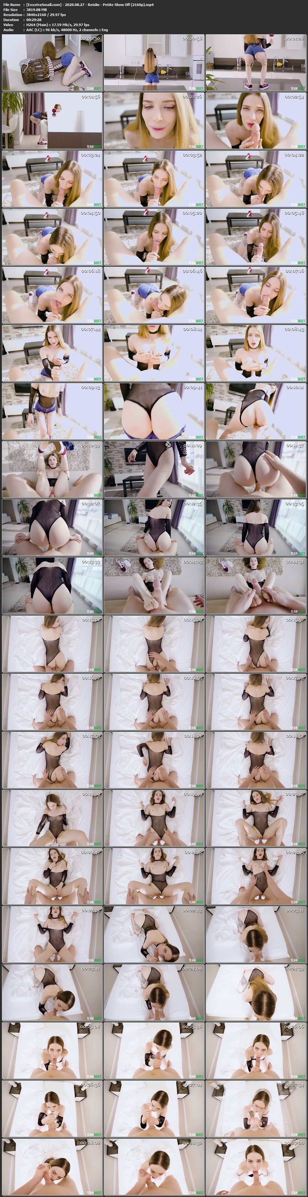 [3.73 GB] [ExxxtraSmall.com / TeamSkeet.com] Reislin – Petite Show Off [2020.08.27, All Sex, 2160p] – Porn torrents download