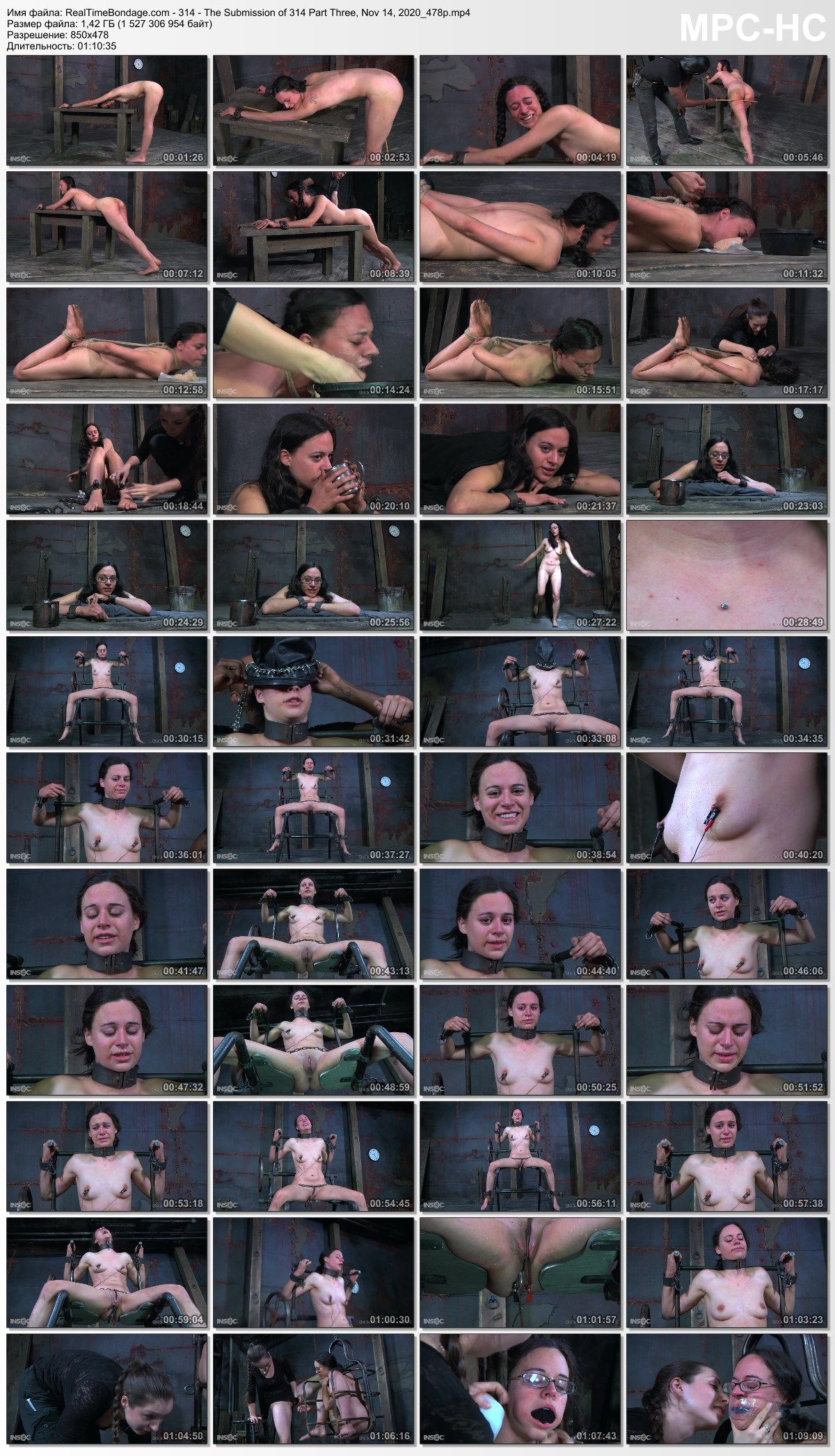 [1.42 GB] [RealTimeBondage.com] 314, Sister Dee – The Submission of 314 Part Three (14.11.2020 g) [2020 g, BDSM, Bondage, Anal Play, Electro Play, Caning, Torture, Crying, Hooded, SiteRip, 478p] – Porn torrents download