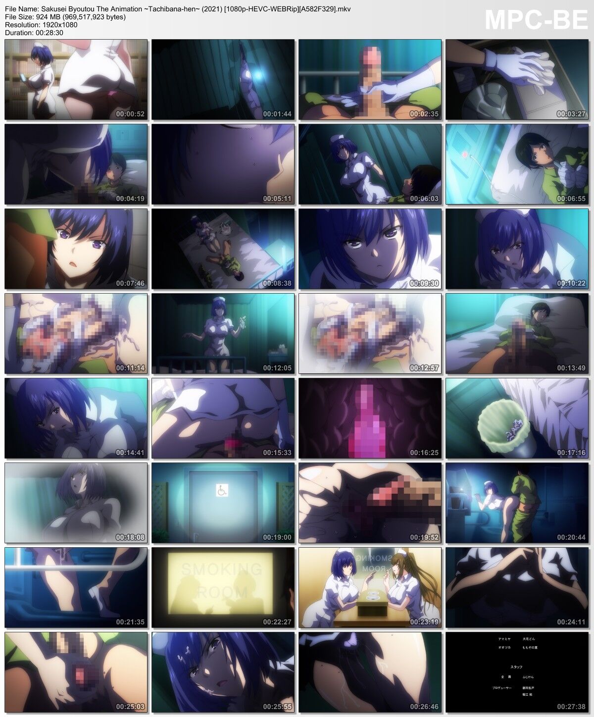 [925 MB] Sakusei Byoutou The Animation ~ Tachibana-Hen ~ (Araki Hideki, Pink Pineapple, Seven) (Ep. 1-2 of 2) [Cen] [2021, Big Tits, Oral Sex, Creampie, Toys, Nurse, Web -DLRip] [JAP / ENG / SPA] [1080p] – Porn torrents download