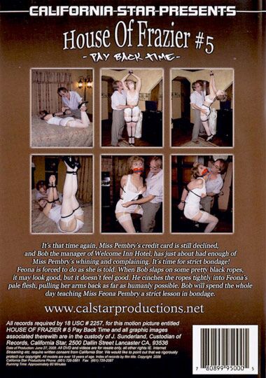 House of Frazier # 5 – Pay Back Time / House Frazier # 5 – Time to Pay (Calstar) [2007, Fetish, BDSM, Pantyhose / Stockings, DVDRip] – Porn torrents download
