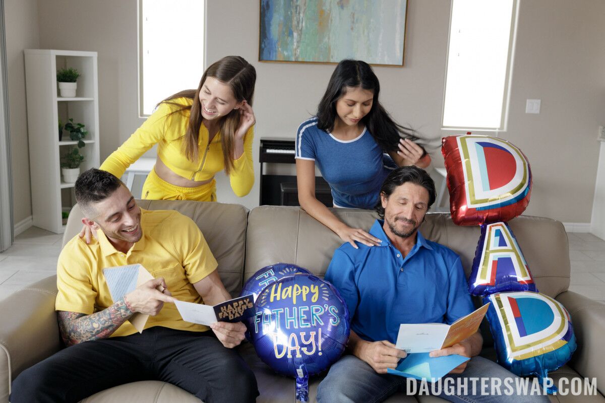 [Daughterswap.com / Teamskeet.com] Penelope Woods & Kourtney Rae – Pampering Stepdaddys (09/06/20) [2021, Blowjob, FFMM, Brunette, Cowgirl, Cum in Mouth, Doggystyle, Facial, Foursome, Hardcore, Missionary, Natural TITS, Pussy Licking, Reverse Cowgirl, Small Tits, Step Dad, Step Daughter, Tattoos, Teen, Toned, Trimmed Pussy, White, Wild, 360p] – Porn torrents download