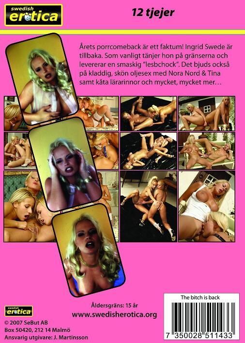 The Bitch IS Back / Slut returned (Swedish Erotica) [2007, Lesbian, Toys, DVDRip] (Inrid Swede, Nora Nord, Tina, Lena, Erika, Inger, Julia, Christina, Natalie, Jane, Inger) – Porn torrents download