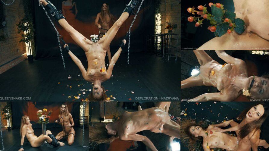 [Queensnake.com] Defloration – Nazryana [08/21/2021, BDSM, Bondage, Suspension, Hanging, Cunt Stuffing, Pussy Licking, Pussy Eating, Lesbian Sex, Muscular, Skinny, Pussy Torment, Whipping, Flowers, Squirt, PEE,ORGASM, LEZDOM, 1080P] – Porn torrents download